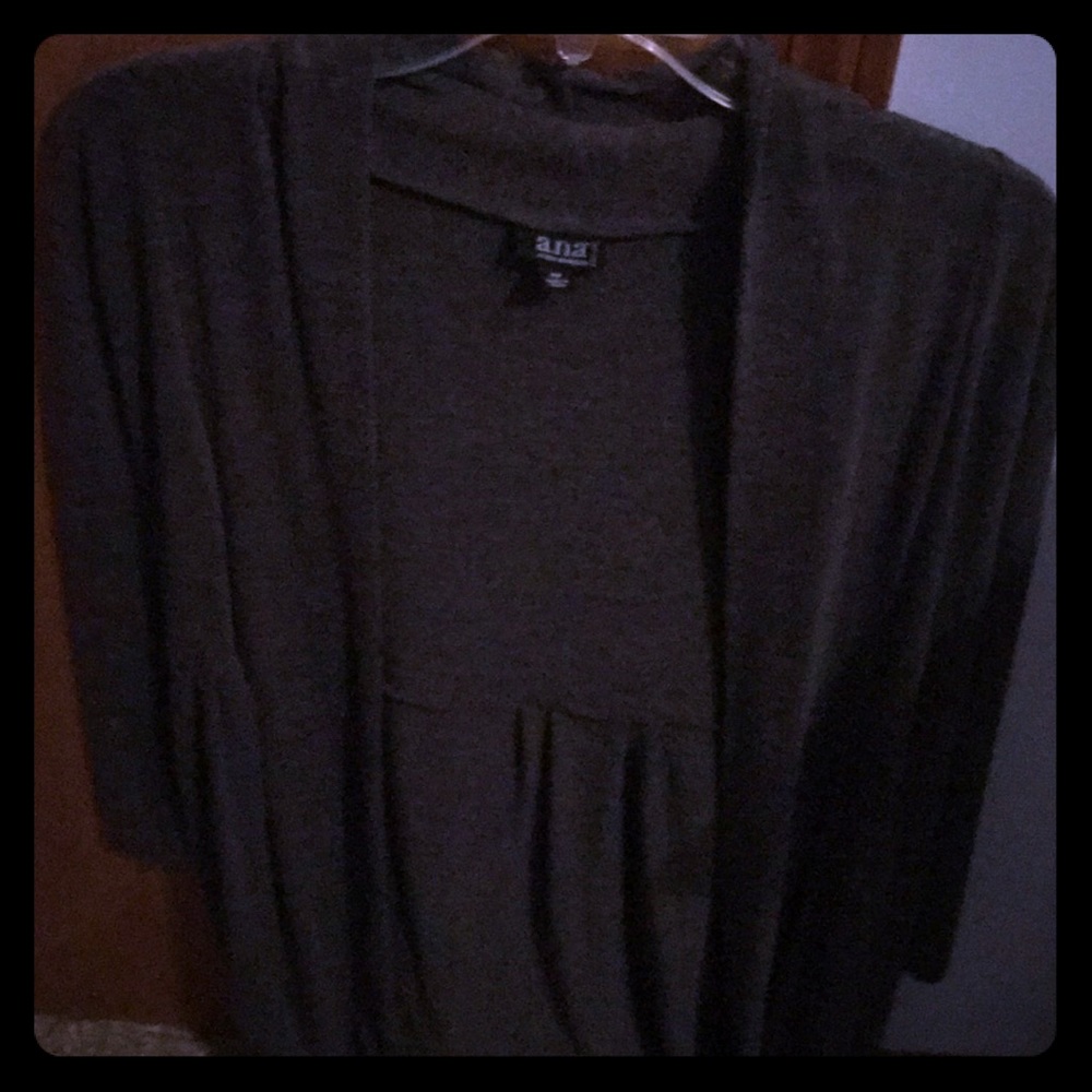 Gray cardigan